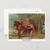 聖マルティンと乞食はマルエス・ハンス・フォンによる ポストカード (正面/裏面)