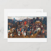 聖マルティンの日のワイン,ピエテル・ブルーゲル ポストカード (正面/裏面)