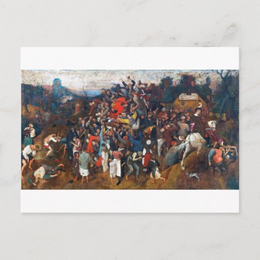 聖マルティンの日のワイン,ピエテル・ブルーゲル ポストカード (正面)