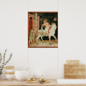 聖マルティンは乞食とマントを分かち合った ポスター (キッチン)