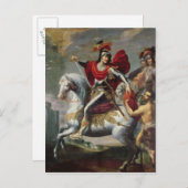 聖マルティンは乞食とマントを分かち合った ポストカード (正面/裏面)