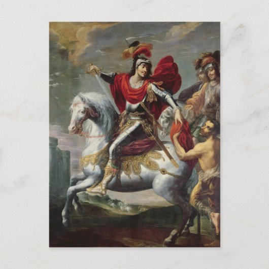 聖マルティンは乞食とマントを分かち合った ポストカード (正面)