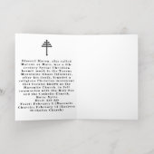 聖マロンمار مارونマロナイト教会パトロン贈り物 箔グリーティングカード (内側レイダウン)