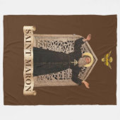 聖マロン（マルーン）مَارُونマロナイト教会 フリースブランケット (正面(横))