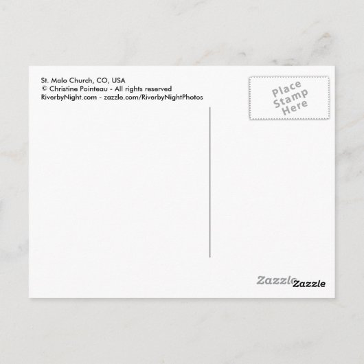 聖マロ教会 – CO ポストカード (裏面)