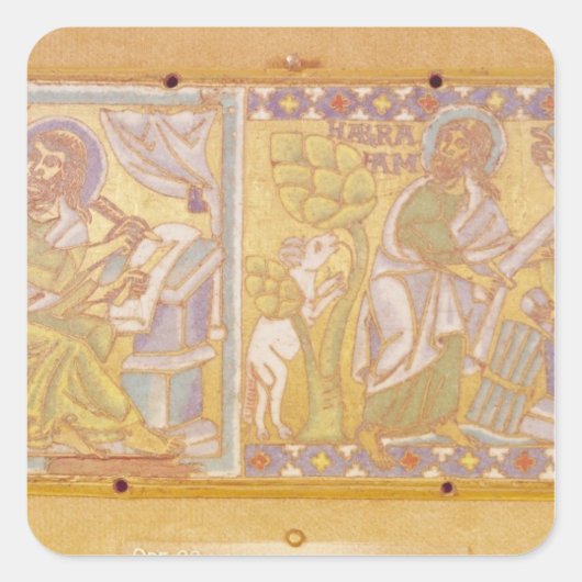 聖マークを描いた額 スクエアシール (正面)