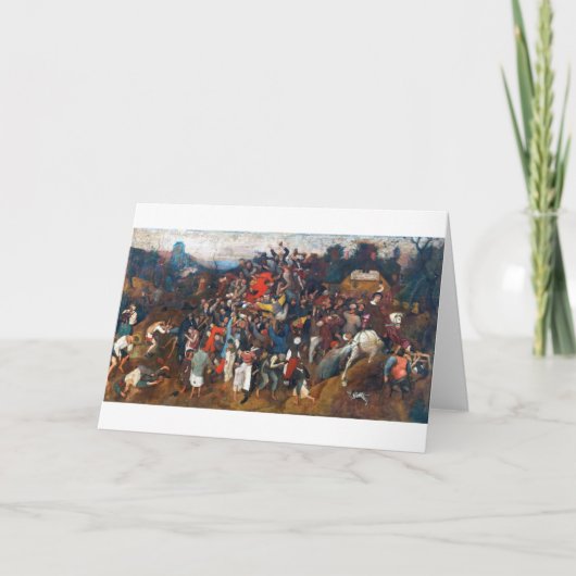 聖マーティンの日の葡萄酒、ピーテル·ブルーゲル カード (正面)