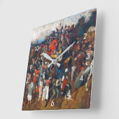 聖マーティンの日の葡萄酒、ピーテル·ブルーゲル スクエア壁時計 (傾斜)