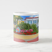 聖マーテン、ウェルカムサイン、写真、オランダ ジャンボコーヒーマグカップ (正面)