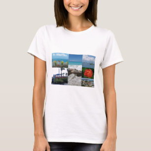 聖マーテン-シント=マーティン写真コラージュ Tシャツ