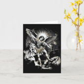 聖ミカエルがサタンを打ち破る 勝利の天使の戦士 カード (黄色い花)