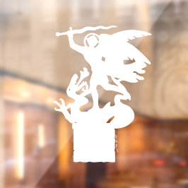 聖ミカエルとドラゴン（白） ウィンドウサイン