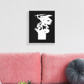 聖ミカエルとドラゴン（白） キャンバスプリント (インサイチュ (リビング))