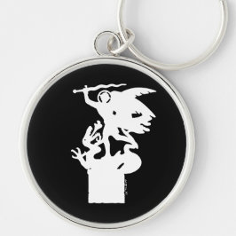 聖ミカエルとドラゴン（白） キーホルダー