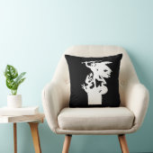 聖ミカエルとドラゴン（白） クッション (椅子)