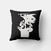 聖ミカエルとドラゴン（白） クッション (裏面)