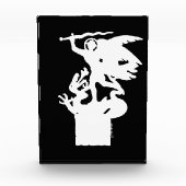 聖ミカエルとドラゴン（白） フォトブロック (正面)