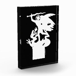 聖ミカエルとドラゴン（白） フォトブロック