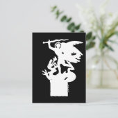 聖ミカエルとドラゴン(白) ポストカード (スタンド正面)