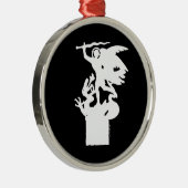 聖ミカエルとドラゴン（白） メタルオーナメント (右)