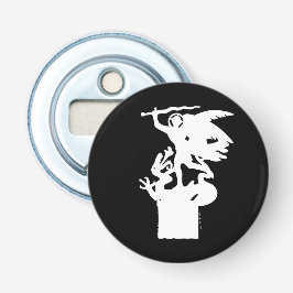 聖ミカエルとドラゴン（白） 栓抜き