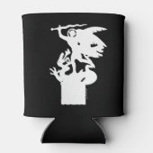 聖ミカエルとドラゴン（白） 缶クーラー (裏面)