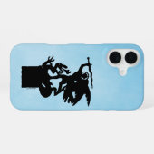 聖ミカエルとドラゴン iPhone 16ケース (裏面横)