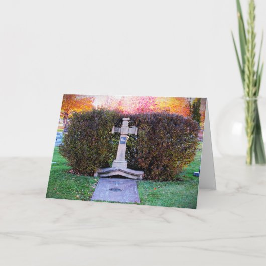 「聖ミカエルの十字架」哀悼カード カード (正面)