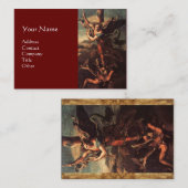 聖ミカエルヴァンギッシングサタン，ブラウン 名刺 (正面/裏面)