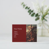 聖ミカエルヴァンギッシングサタン，ブラウン 名刺 (スタンド正面)