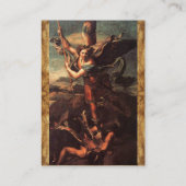 聖ミカエルヴァンギッシングサタン，ブラウン 名刺 (裏面)