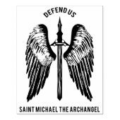 聖ミカエル大天使が我々を守る ラバースタンプ (インプリント)
