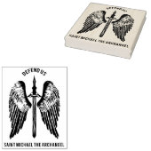 聖ミカエル大天使が我々を守る ラバースタンプ (押印)