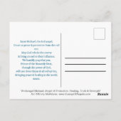 聖ミカエル大天使の保護の祈り ポストカード (裏面)