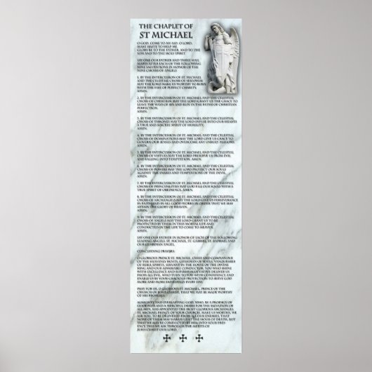 聖ミカエル大天使の花冠。 ポスター (正面)