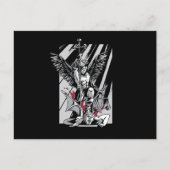 聖ミカエル大天使の邪悪な宗教信仰信者 ポストカード (正面)