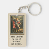 聖ミカエル大天使カトリック教会 キーホルダー (裏面)