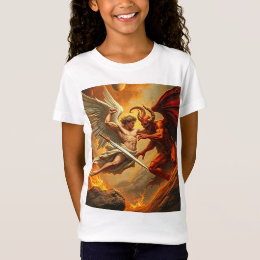 聖ミカエル大天使ガールズティー Tシャツ (正面)