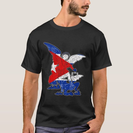 聖ミカエル大天使キューバのディフェンダー Tシャツ (正面)