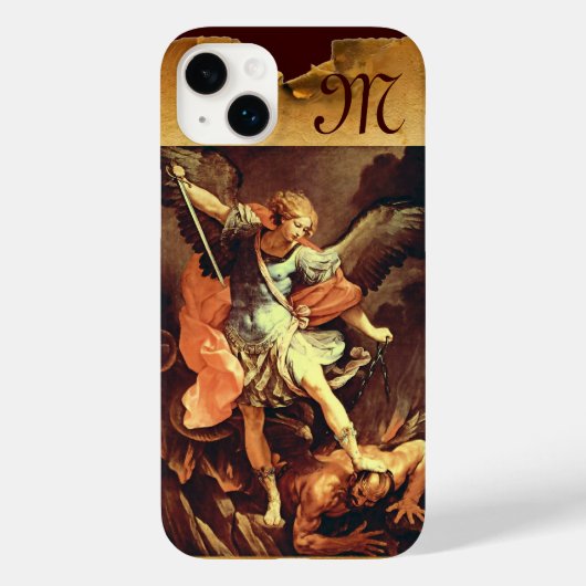 聖ミカエル大天使モノグラム Case-Mate iPhoneケース (裏面)