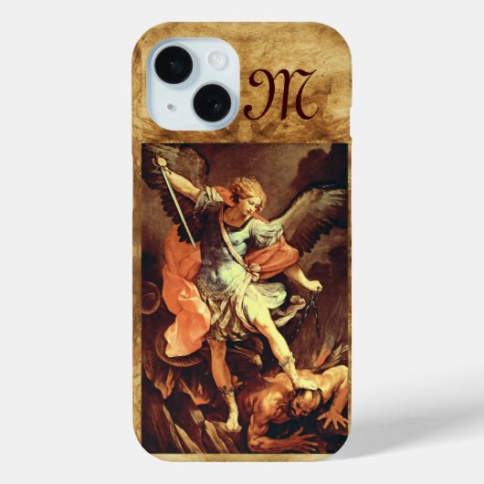 聖ミカエル大天使モノグラム Case-Mate iPhoneケース (裏面)