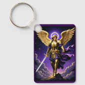 聖ミカエル大天使ローマカトリック キーホルダー (正面)