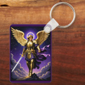 聖ミカエル大天使ローマカトリック キーホルダー (裏面)