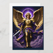 聖ミカエル大天使ローマカトリック シーズンカード (正面/裏面)