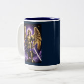 聖ミカエル大天使ローマカトリック ツートーンマグカップ (正面左)