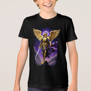 聖ミカエル大天使ローマカトリック トライブレンドTシャツ