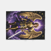 聖ミカエル大天使ローマカトリック フリースブランケット (正面(横))