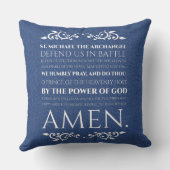 聖ミカエル大天使祈りの言葉宗教 クッション (裏面)