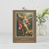 聖ミカエル大天使祈りの言葉聖の花冠 エンクロージャーカード (スタンド正面)