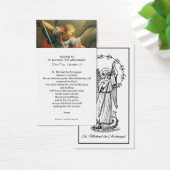 聖ミカエル大天使祈りの言葉聖カード (デスク)